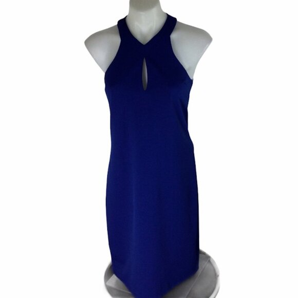 Trina Turk Dresses & Skirts - Trina by Trina Turk Royal Blue Halter Sheath Dress